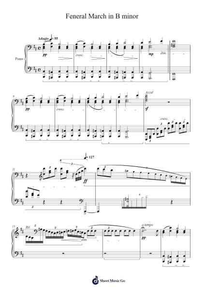 Feneral March in B minor Sheet Music by Trayy Turner-Arr.Nanriah Obrook