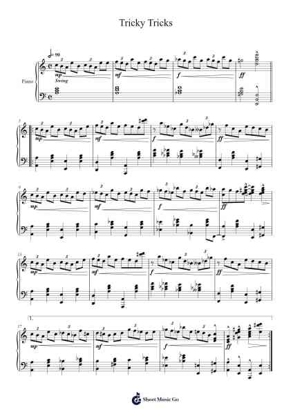 Tricky Tricks Sheet Music by Stilkim-Arr.Horncie Shapole