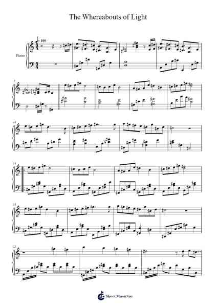 The Whereabouts of Light Sheet Music by Hayato Sonoda/Falcom Sound Team J.D.K.-Arr.Adnest Fitzvin