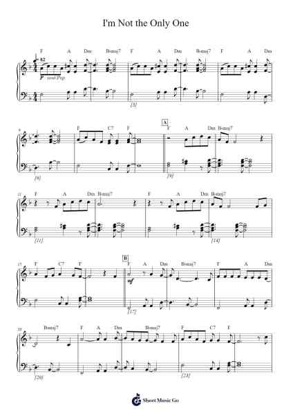 I'm Not the Only One Sheet Music by Sam Smith-Arr.Shirvien