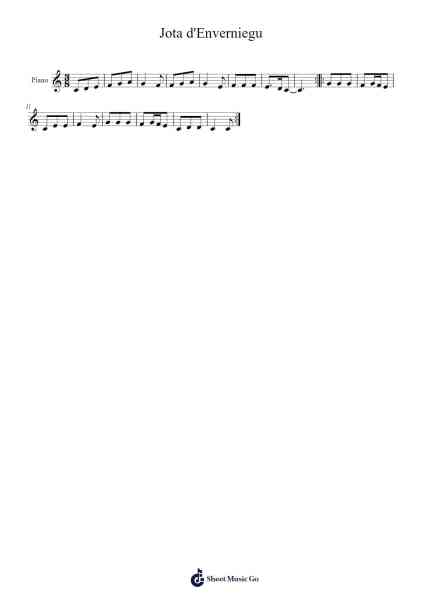 Jota d'Enverniegu Sheet Music by -Arr.Sainsgen Junebrowne