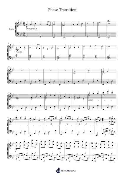 Phase Transition Sheet Music by Theguyhere-Arr.Maujean Clairerist