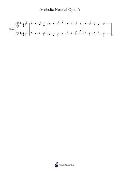 Melodia Normal Op o A Sheet Music by Sharpjune-Arr.Earlfay Joyceraine