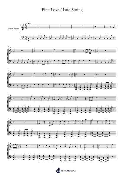 First Love / Late Spring Sheet Music by Mitski-Arr.Fastsmith Sainsrel