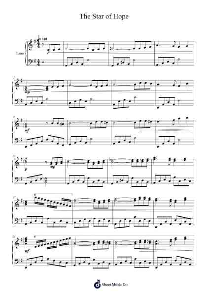 The Star of Hope Sheet Music by Alma Deutscher-Arr.Warmew