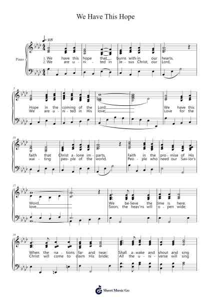 We Have This Hope Sheet Music by Wayne Hooper-Arr.Scripla Brookfe