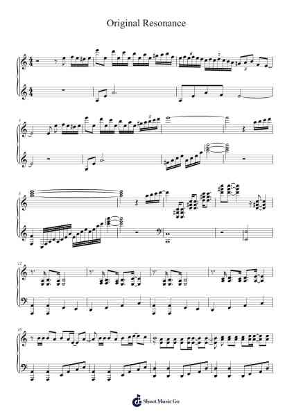 Original Resonance Sheet Music by 聖川真斗/一ノ瀬トキヤ-Arr.Cromflower Raeck