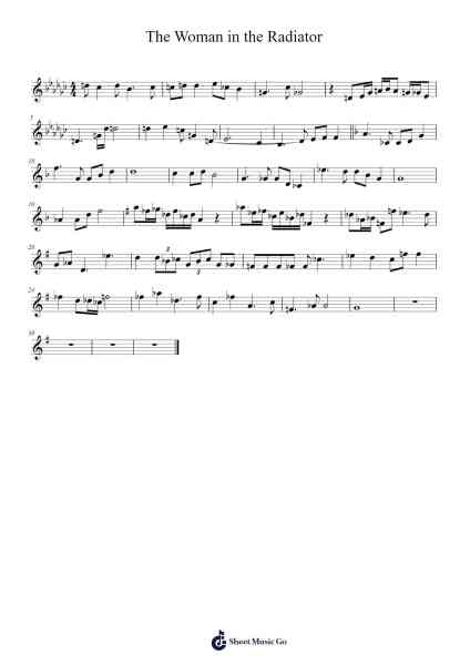 The Woman in the Radiator Sheet Music by A. Kurki-Arr.Browntis
