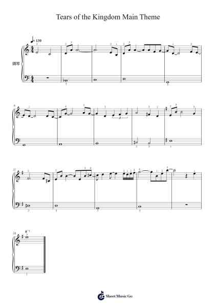 Tears of the Kingdom Main Theme Sheet Music by Randy-Arr.Lengiles Kathgen