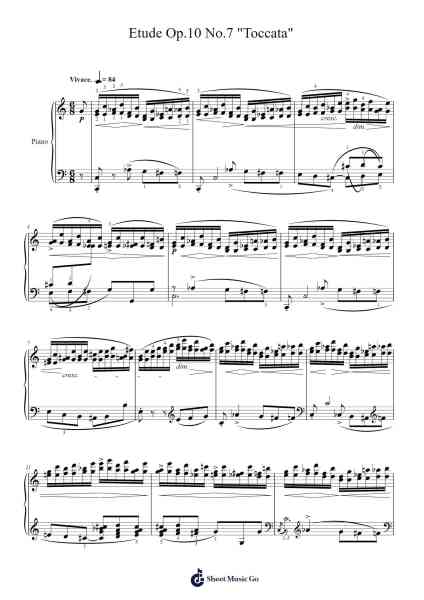 Etude Op. 10, No. 7 in C Major Sheet Music by Frédéric Chopin-Arr.Prittlay