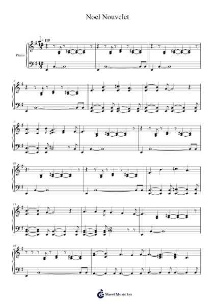 Noel Nouvelet 乐谱由 Traditional - 编曲 Fesey Elroyrian