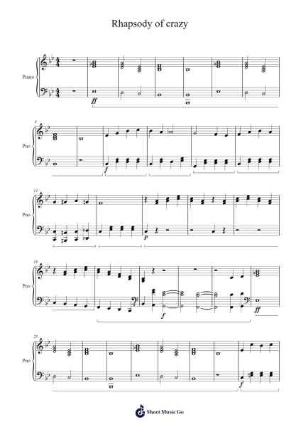 Rhapsody of Crazy Sheet Music by Aquiles Neto-Arr.Duttledk Corh
