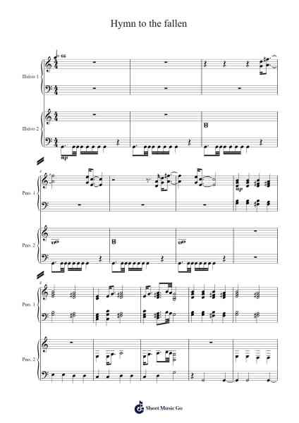 Hymn to the fallen Sheet Music by John Williams-Arr.Croftslon Maugnings