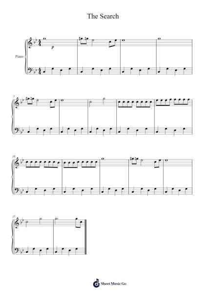 The Search Sheet Music by Mayuria-Arr.Beerthune