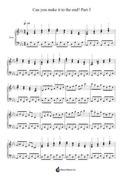 Can you make it to the end? Part 3 Sheet Music by Kaori Beniek-Arr.Brookjoel