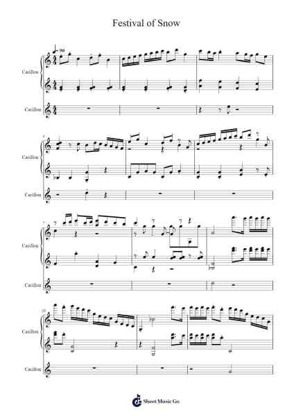 Festival of Snow Sheet Music by -Arr.Chrisboyd Crosean