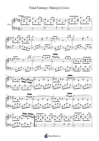 Final Fantasy: Matoya's Cave Sheet Music by Various Artists-Arr.Bophen
