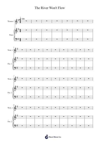 The River Won't Flow Sheet Music by Jason Robert Brown-Arr.Jannuel Graceche