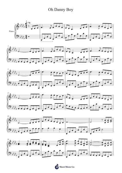 Oh Danny Boy Sheet Music by Conway Twitty-Arr.Betbur