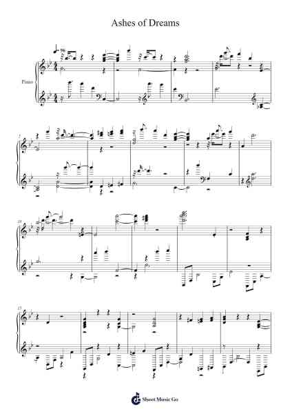 Ashes of Dreams Sheet Music by Keiichi Okabe-Arr.Milllas
