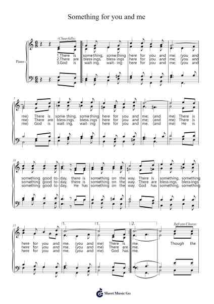 Something for you and me Sheet Music by Maame Esi D.-Arr.Yorkkim