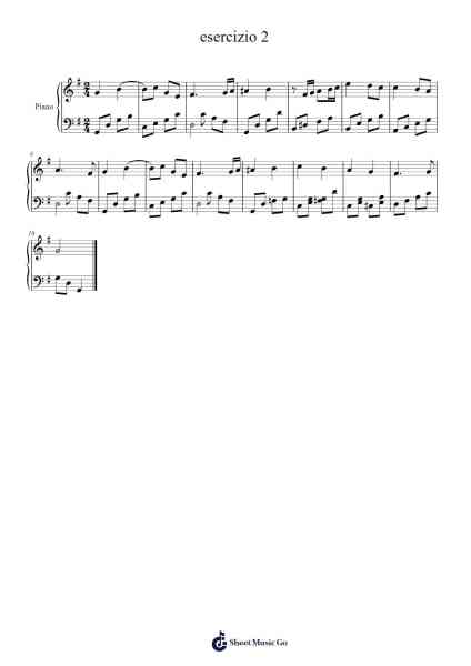 esercizio 2 Sheet Music by -Arr.Bartcent Whitegreve