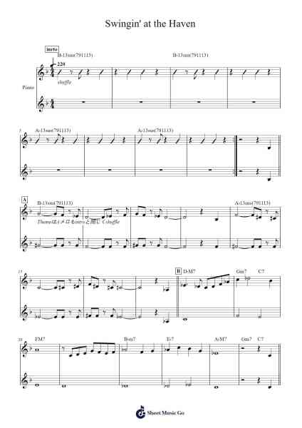 Swingin' at the Haven Sheet Music by Ellis Marsalis-Arr.Shamens Xedric