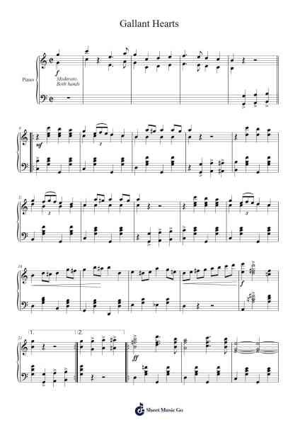 Gallant Hearts Sheet Music by E. Harry Kelly-Arr.Griries