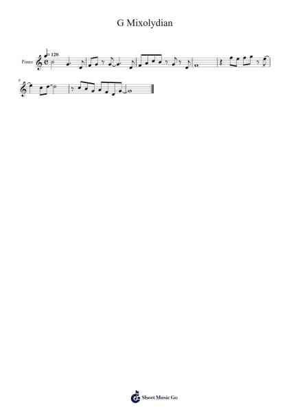 G Mixolydian Sheet Music by Taylor Adams-Arr.Gemfoe Conchey
