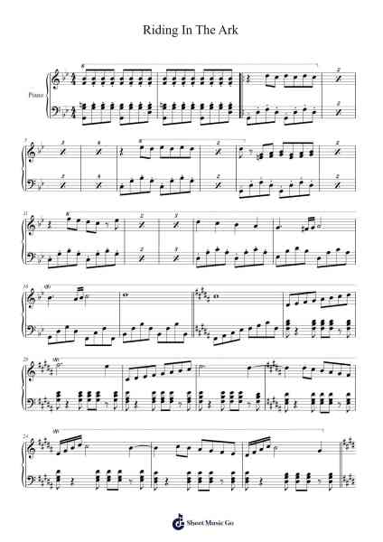 Riding In The Ark Sheet Music by Koichi Sugiyama-Arr.Camildric