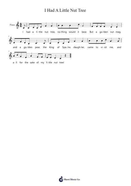 I Had A Little Nut Tree Sheet Music by Traditional-Arr.Joyphrey