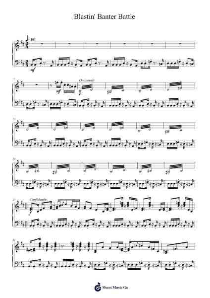 Blastin' Banter Battle Sheet Music by ShinkoNet-Arr.Sumia
