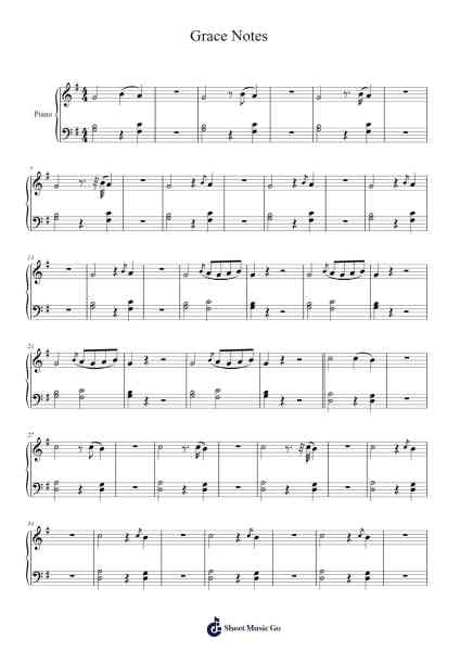 Grace Notes Sheet Music by Joni Jackson-Arr.Faulkvy