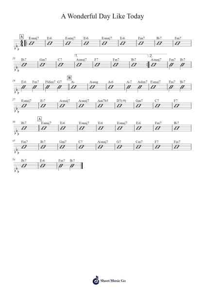 A Wonderful Day Like Today Sheet Music by Anthony Newley/Leslie Bricusse-Arr.Wordcox Maxjack