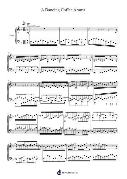 A Dancing Coffee Aroma Sheet Music by Toursbur-Arr.Shirnett