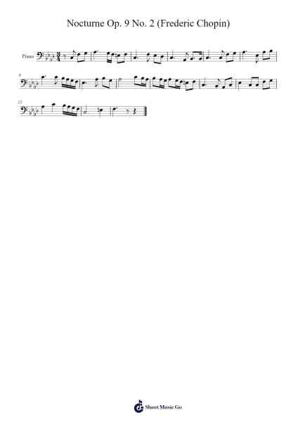Nocturne Op. 9 No. 2 (Frederic Chopin) Sheet Music by Frederic Chopin-Arr.Odewyatt