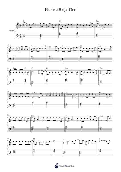 Flor e o Beija-Flor Sheet Music by Henrique e Juliano-Arr.Sailshead Verborn