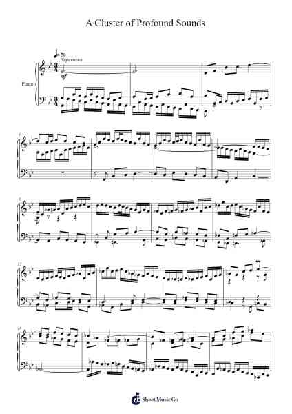 A Cluster of Profound Sounds Sheet Music by Toursbur-Arr.Jesvin
