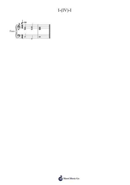 I-(IV)-I Sheet Music by Bisnow Yedtiane-Arr.Xanbriel Rague