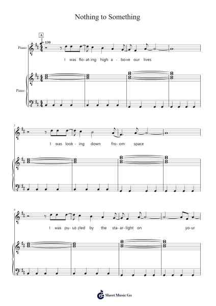 Nothing to Something Sheet Music by Keane-Arr.Lanme