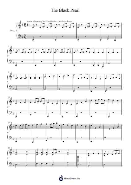 The Black Pearl Sheet Music by Misc tunes-Arr.Sijeff