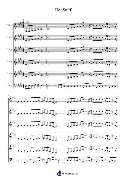Hot Stuff Sheet Music by -Arr.Morelard