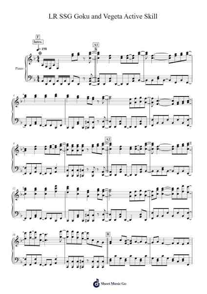 LR SSG Goku and Vegeta Active Skill - DRAGONBALL Z DOKKAN BATTLE Sheet Music by Bandai Namco Entertainment Inc.-Arr.Sanmott Leomick