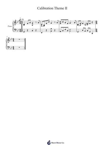 Calibration Theme II Sheet Music by Rayark Inc.-Arr.Hemike Allain