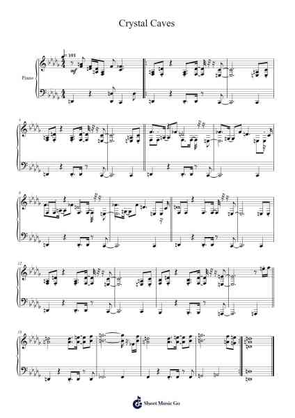 Crystal Caves Sheet Music by The Newer Team-Arr.Cofvey Fieldmeo