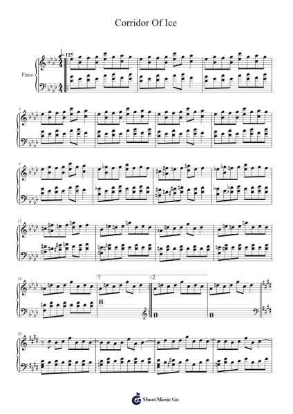 Corridor Of Ice Sheet Music by Daniel Hines-Arr.Theopys