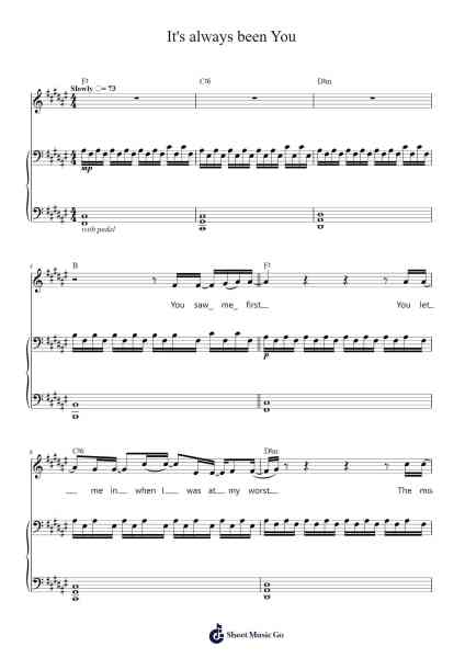 It's always been You Sheet Music by Phil Wickham-Arr.Janron