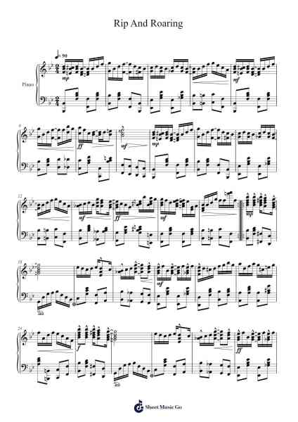 Rip And Roaring Sheet Music by Stilkim-Arr.Kingrell