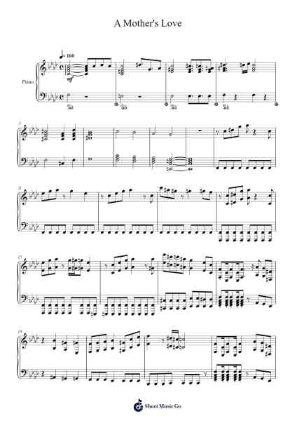 A Mother's Love Sheet Music by MasterSwordRemix-Arr.Hilltim Moobright