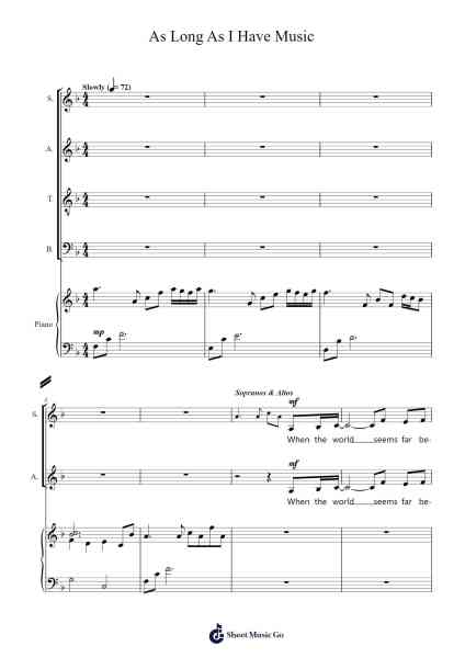 As Long As I Have Music Sheet Music by Don Besig-Arr.Hawhe